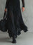 Black Sheer Sleeve Maxi Dress – Retro Gothic Evening Gown