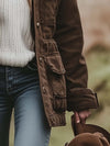 Womens Utility Work Jacket – Windproof Multi-Pocket Field Coat