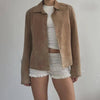 Vintage Brown Suede Jacket – Western Cowgirl Statement Coat