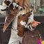 Women’s Cowhide Leather Jacket – Handmade Hair-On Hide Patchwork Coat