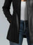 Women’s Black Leather Blazer – Fitted Moto Style Jacket