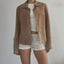 Vintage Brown Suede Jacket – Western Cowgirl Statement Coat