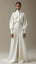 Ivory Crepe Maxi Dress – Elegant High-Neck Formal & Nikah Gown