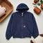 Vintage Duck Canvas Hooded Jacket – Quilted Lined Unisex Workwear Coat