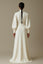 Ivory Crepe Maxi Dress – Elegant High-Neck Formal & Nikah Gown