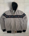 Vintage 90s Carhartt Santa Fe Jacket – Aztec Quilted Lined Canvas Workwear Coat