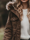 Womens Utility Work Jacket – Windproof Multi-Pocket Field Coat