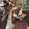 Women’s Cowhide Leather Jacket – Handmade Hair-On Hide Patchwork Coat