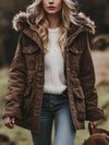 Womens Utility Work Jacket – Windproof Multi-Pocket Field Coat
